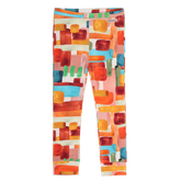 AMMEHOELA Artstripe Printed Leggings Orange